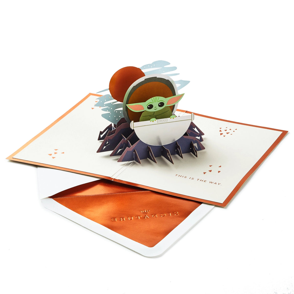 Star Wars Card - Mandalorian Grogu 3D Pop-Up
