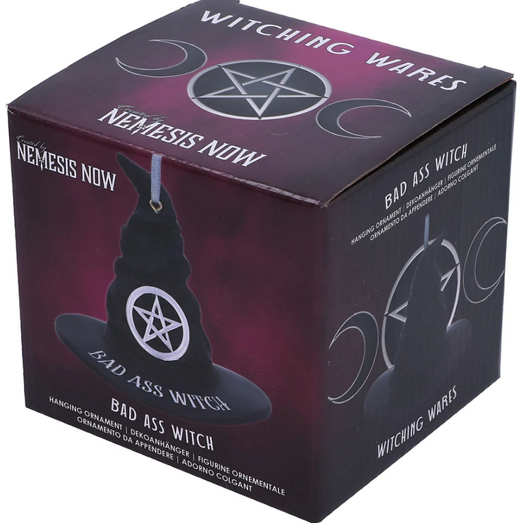 Bad Ass Witch Hanging Ornament – 9cm
