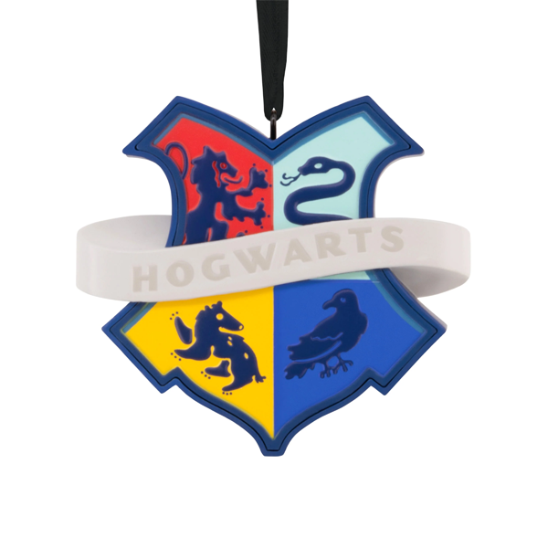Blue Hogwarts House Crest Design Ornament