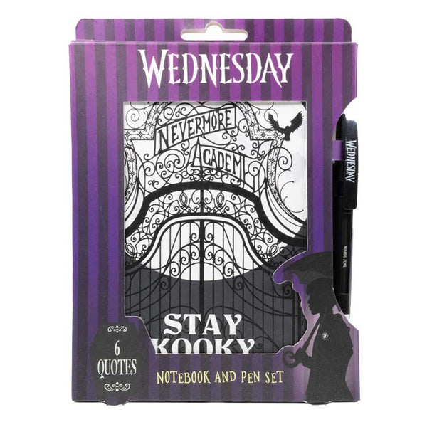 Wednesday Notebook & Pen Set - Quote Pen