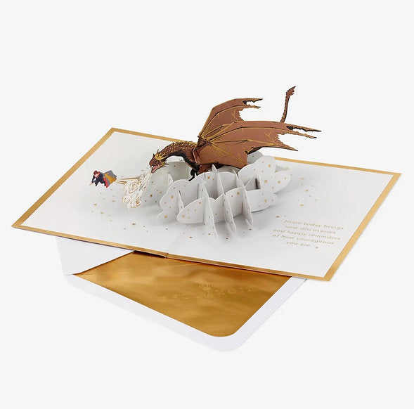 Harry Potter Card - 3D Pop-Up Harry and Dragon