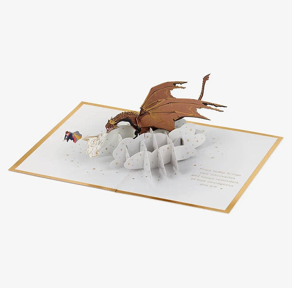 Harry Potter Card - 3D Pop-Up Harry and Dragon