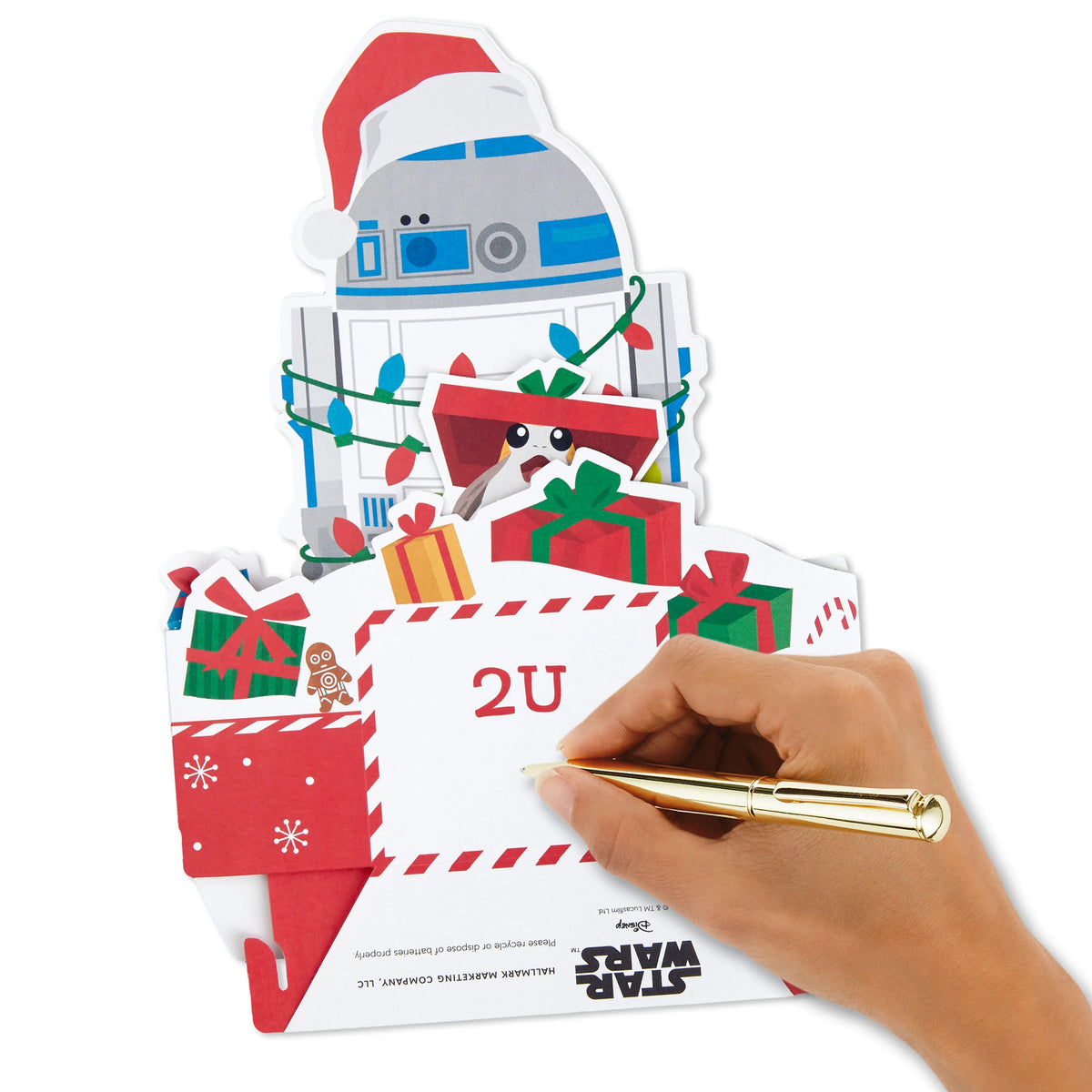 Star Wars Card - R2-D2 3D Pop-Up with Light & Music