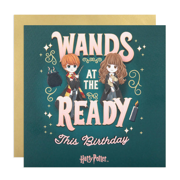 Harry Potter Card - Wands at the Ready Birthday