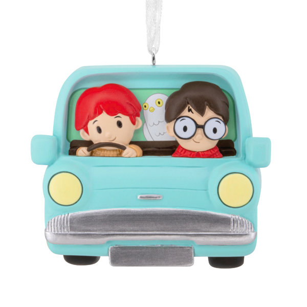 Harry & Ron Flying Ford Design Hanging Ornament