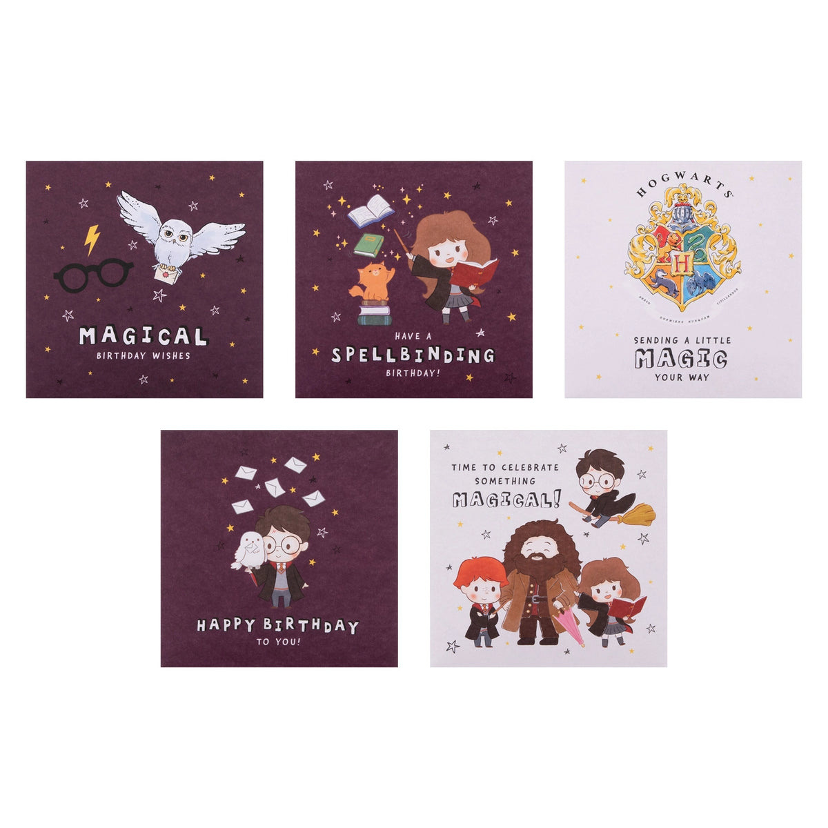 Harry Potter Card - Multipack Birthday Cards x 10 (5 Designs)